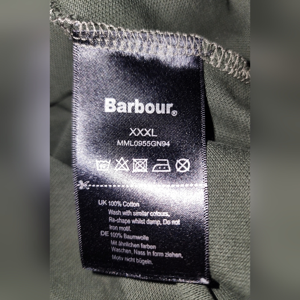 Barbour Classic Fit 100% Cotton Dark Green Short Sleeve Polo Shirt. XXXL - Picture 5 of 8